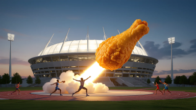 Olympics Introduces Fried Chicken Shot Put, No Room for 'Oil' Mistakes - Main Image