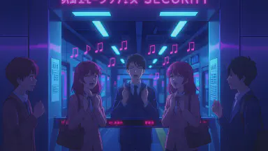 地下鉄「歌声荷物検査」音程でセキュリティ - Style 1