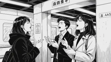 地下鉄「歌声荷物検査」音程でセキュリティ - Style 5